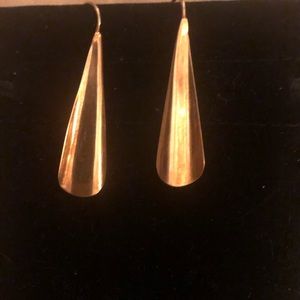 Brass drop earrings